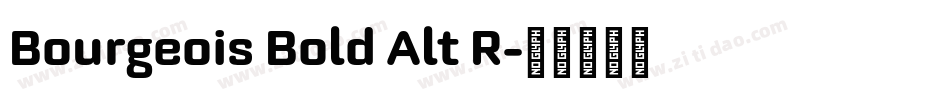 Bourgeois Bold Alt R字体转换